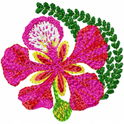 Flowers Embroidery Design 7
